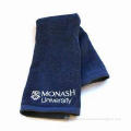 Promotional Towel with Customized Logo Embroidery, Made of 100% Soft Cotton Fabric